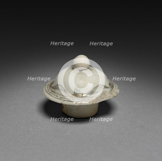 Tea Caddy (lid), c. 1750-1770. Creator: Unknown.