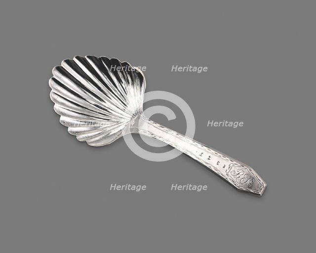 Tea Caddy Spoon, 1805/6. Creator: Robert Shepherd.