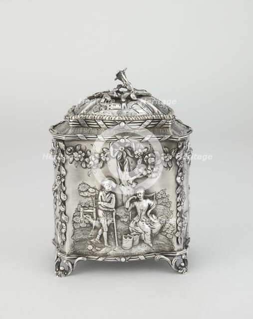 Tea canister, 1768-1769. Artist: John Moliere.