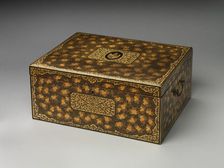 Tea chest with crest of Alexander Hamilton, late 18th century. Creator: Unknown