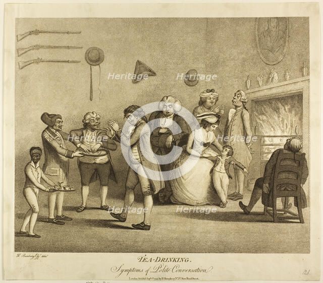 Tea Drinking, published September 1, 1794. Creator: Henry William Bunbury.