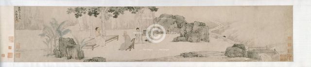 Tea Drinking Under the Wutong Tree, Ming dynasty (1369-1644), 1509. Creator: Tang Yin.