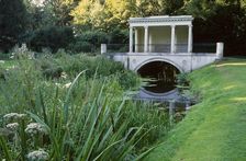 Tea House Bridge at Audley End House and Gardens, Saffron Walden, Essex, c2000s(?). Artist: Marianne Majerus