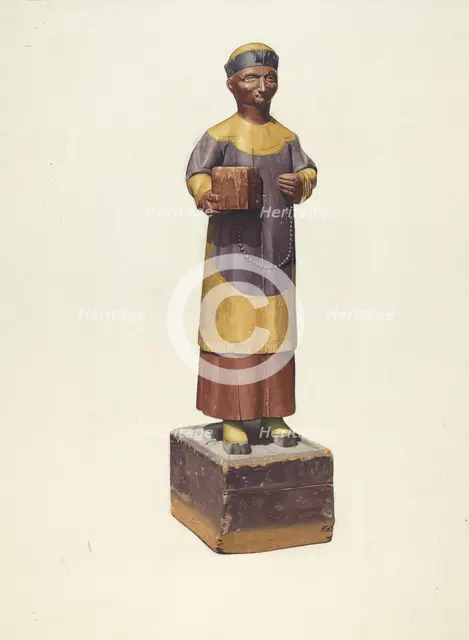 Tea importer's sign, probably 1937. Creator: George Constantine.
