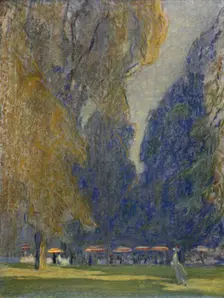 Tea in Kensington Gardens, 1914 (1920). Artist: Claude Allin Shepperson