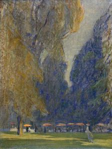 Tea in Kensington Gardens, 1914 (1920). Artist: Claude Allin Shepperson