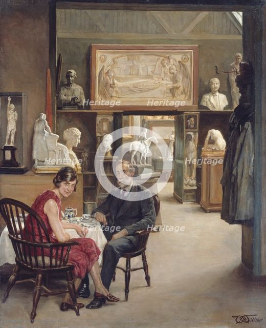 Tea in the Studio, 1932. Creator: Arthur George Walker.