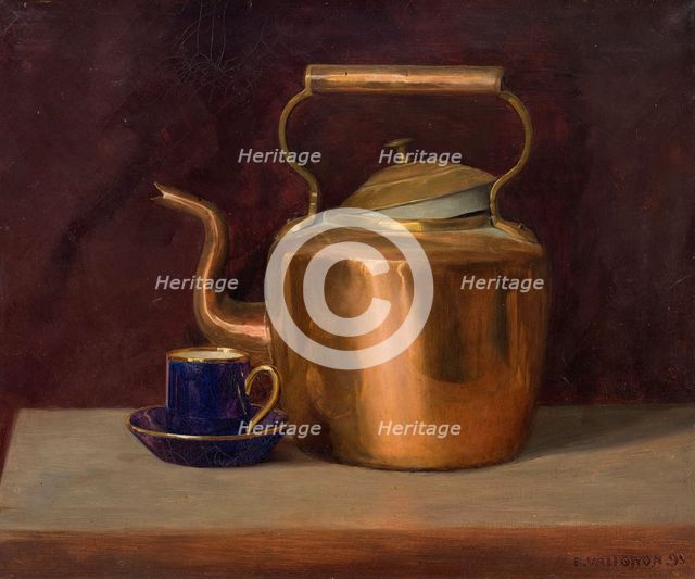 Tea Kettle, 1895. Creator: Vallotton, Felix Edouard (1865-1925).