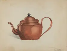 Tea Kettle, 1935/1942. Creator: Frank Nelson
