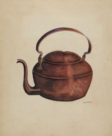 Tea Kettle, 1935/1942. Creator: Herbert Marsh