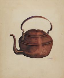 Tea Kettle, 1935/1942. Creator: Herbert Marsh