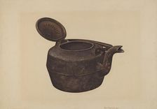 Tea Kettle, 1935/1942. Creator: Paul Poffinbarger