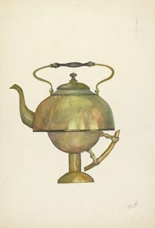 Tea Kettle, c. 1936. Creator: Beulah Bradleigh