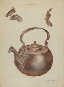 Tea Kettle, c. 1936. Creator: Karl Joubert
