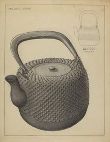 Tea Kettle, c. 1936. Creator: Mildred Ford