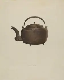 Tea Kettle, c. 1937. Creator: William Schmidt