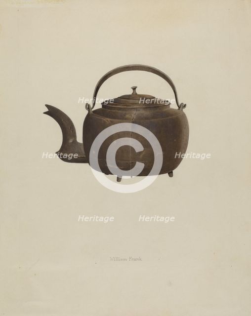 Tea Kettle, c. 1937. Creator: William Schmidt.