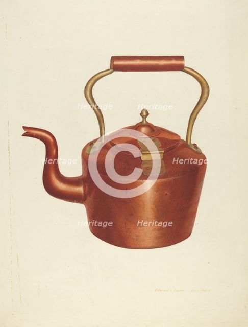 Tea Kettle, c. 1939. Creator: Edward L Loper.