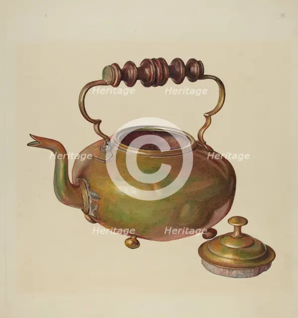 Tea Kettle, c. 1941. Creator: Michael Rekucki.