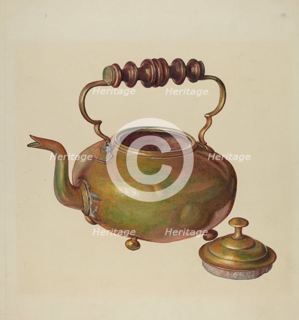 Tea Kettle, c. 1941. Creator: Michael Rekucki.