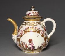 Tea Pot, c. 1723-24. Creator: Meissen Porcelain Factory (German)