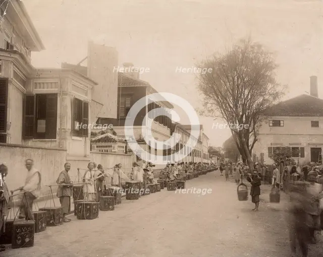 Tea queue, end of 19th century. Creator: Nikolai Apollonovich Charushin.