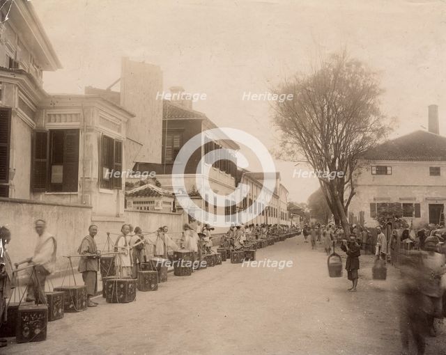 Tea queue, end of 19th century. Creator: Nikolai Apollonovich Charushin.