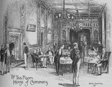 Tea-Room, House of Commons 1892. Artist: Henry Phillip Burke Downing