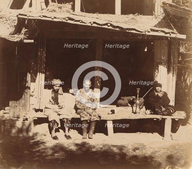Tea room, Samarkand, between 1905 and 1915. Creator: Sergey Mikhaylovich Prokudin-Gorsky.