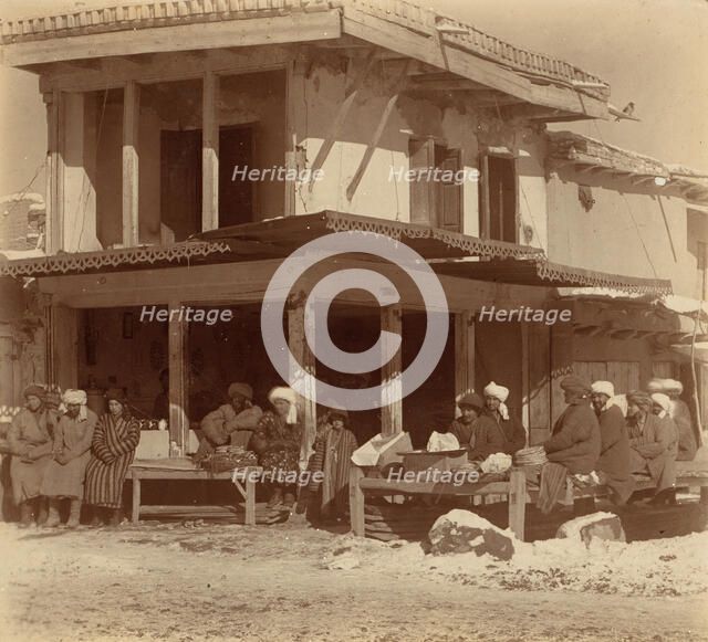 Tea room, Samarkand, between 1905 and 1915. Creator: Sergey Mikhaylovich Prokudin-Gorsky.