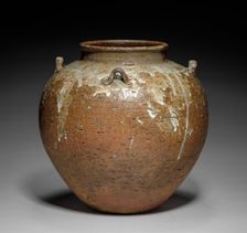 Tea Storage Jar, mid- to late 1600s. Creator: Nonomura Ninsei (Japanese, active 1600s)