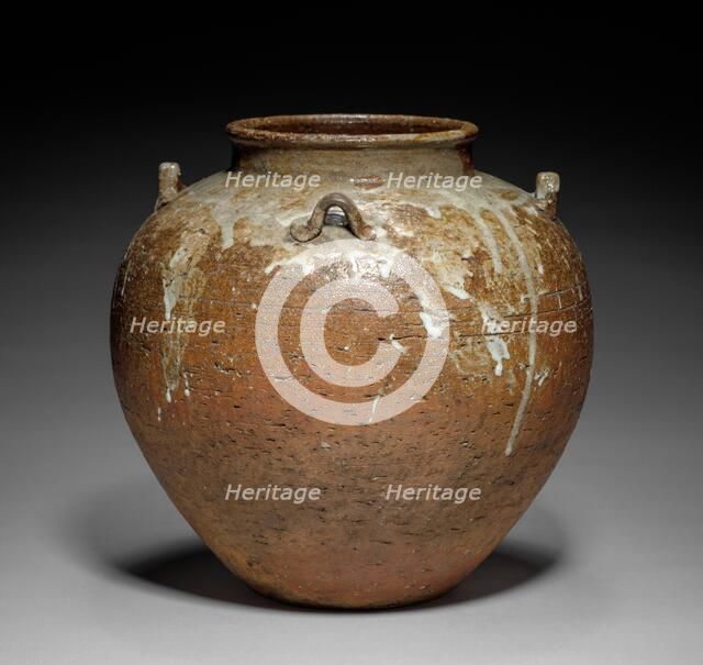 Tea Storage Jar, mid- to late 1600s. Creator: Nonomura Ninsei (Japanese, active 1600s).