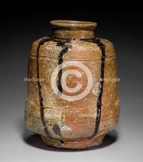 Tea Storage Jar: Shigaraki Ware, 1573-1615. Creator: Unknown.