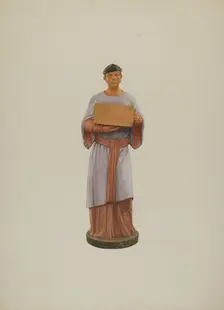 Tea Store Figure, 1935/1942. Creator: Ingrid Selmer-Larsen
