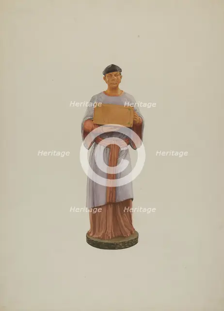 Tea Store Figure, 1935/1942. Creator: Ingrid Selmer-Larsen.
