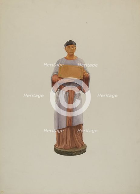 Tea Store Figure, 1935/1942. Creator: Ingrid Selmer-Larsen.