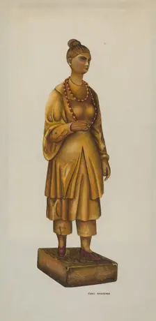 Tea Store Figure, c. 1937. Creator: Chris Makrenos