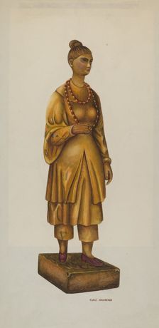 Tea Store Figure, c. 1937. Creator: Chris Makrenos