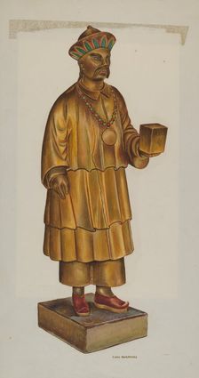 Tea Store Figure, c. 1937. Creator: Chris Makrenos