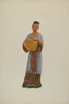 Tea Store Figure, c. 1938. Creator: John W Kelleher