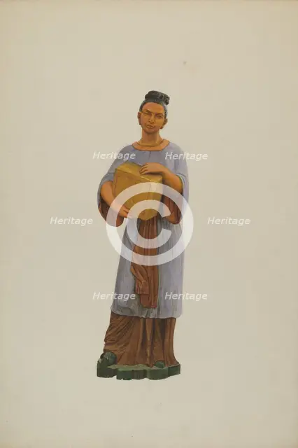 Tea Store Figure, c. 1938. Creator: John W Kelleher.