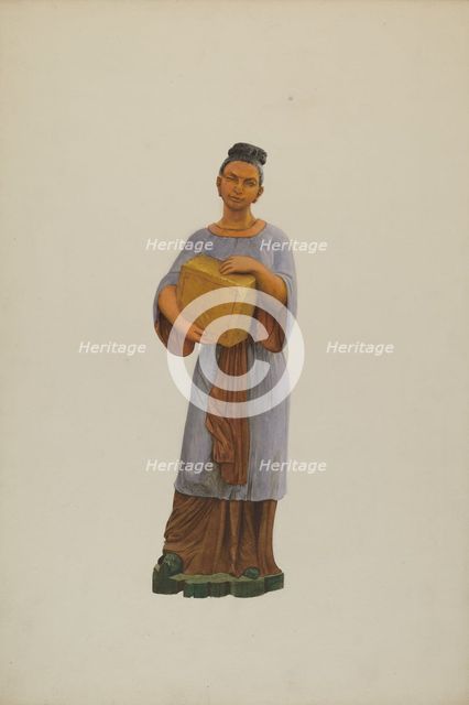 Tea Store Figure, c. 1938. Creator: John W Kelleher.