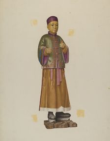 Tea Store Figure, c. 1940. Creator: Joseph Goldberg