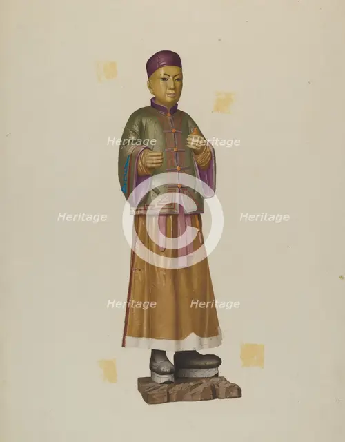 Tea Store Figure, c. 1940. Creator: Joseph Goldberg.