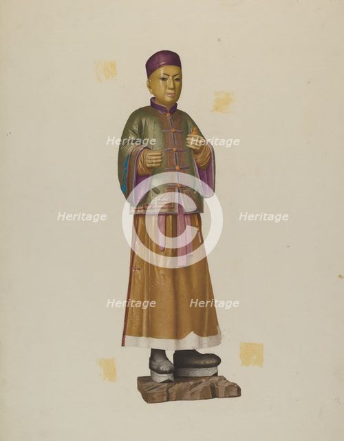 Tea Store Figure, c. 1940. Creator: Joseph Goldberg.