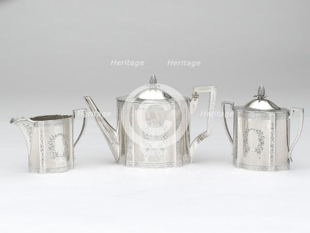 Tea Service, 1862. Creator: Haddock, Lincoln & Foss.