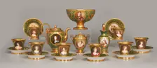 Tea Service Of Famous Women (Cabaret Des Femmes Célèbres), 1811-1812. Creator: Unknown