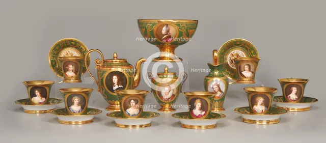 Tea Service Of Famous Women (Cabaret Des Femmes Célèbres), 1811-1812. Creator: Unknown.