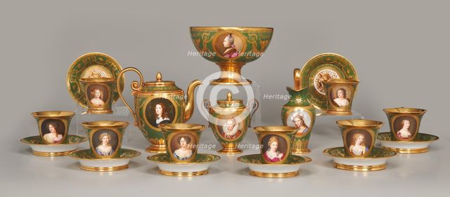 Tea Service Of Famous Women (Cabaret Des Femmes Célèbres), 1811-1812. Creator: Unknown.