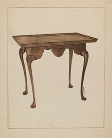 Tea Table, 1935/1942. Creator: Florence Neal
